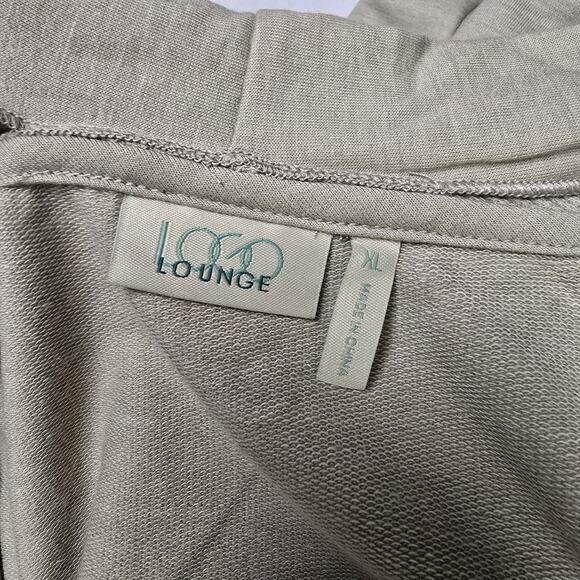 Logo Lounge Lori Goldstein Cardigan Size XL Gray Open Front Pockets Mixed Media - Picture 9 of 11